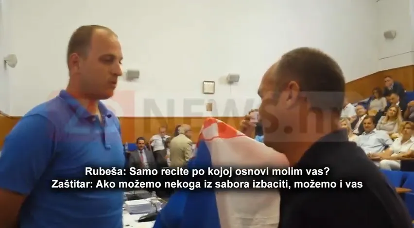 VIDEO – ŽIVKO KOLEGA NELEGITIMNO NAREDIO: Izbacite vijećnika Rubešu!